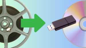 8mm film to DVD or Flash Drive